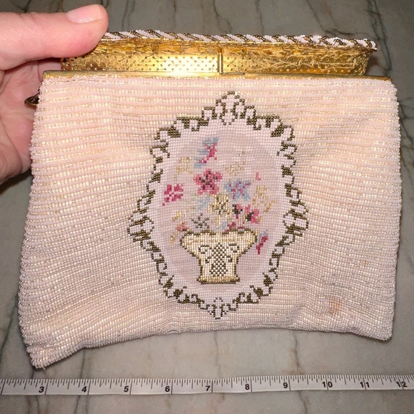 Antique Handmade in France Gorgeous purse.Elegant & very rare.Unique Beautiful - Picture 4 of 9